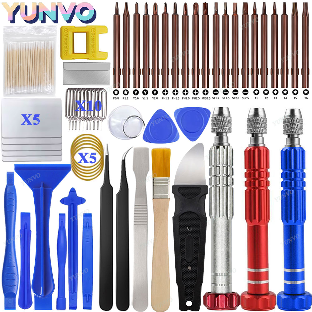 Phone Opening Tool - 58'i 1 Arada Hassas Tornavida Seti